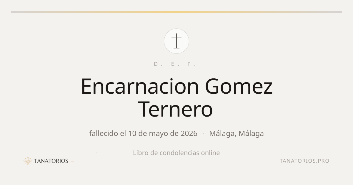 Memorial de Encarnacion Gomez Ternero