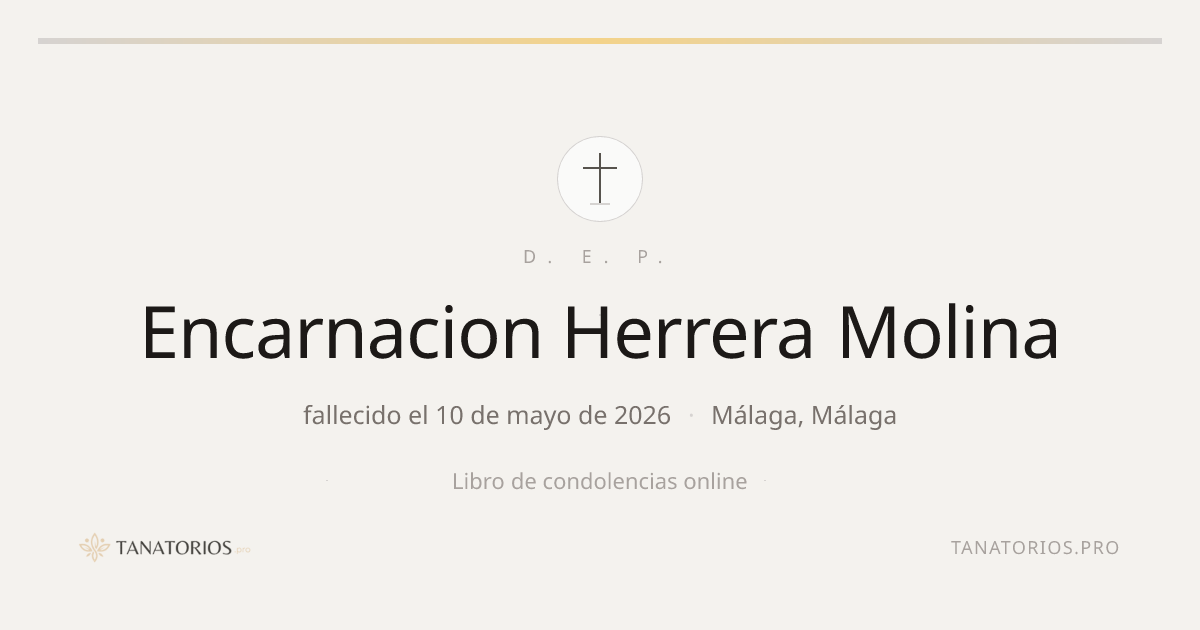 Memorial de Encarnacion Herrera Molina