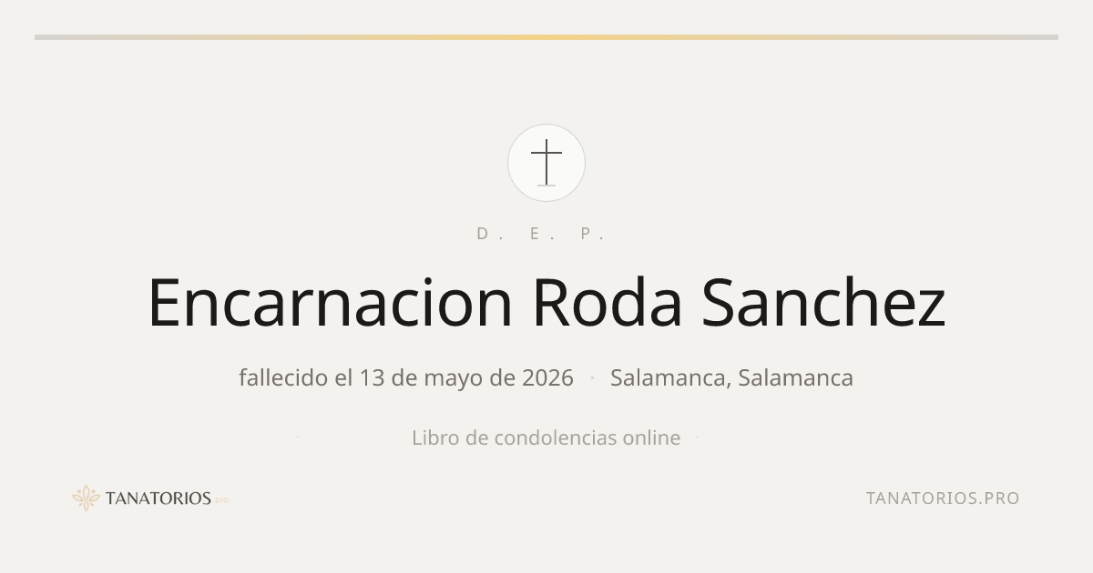 Memorial de Encarnacion Roda Sanchez