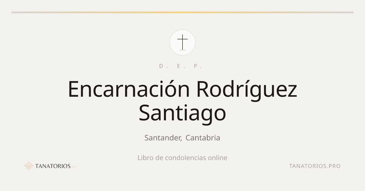 Memorial de Encarnación Rodríguez Santiago