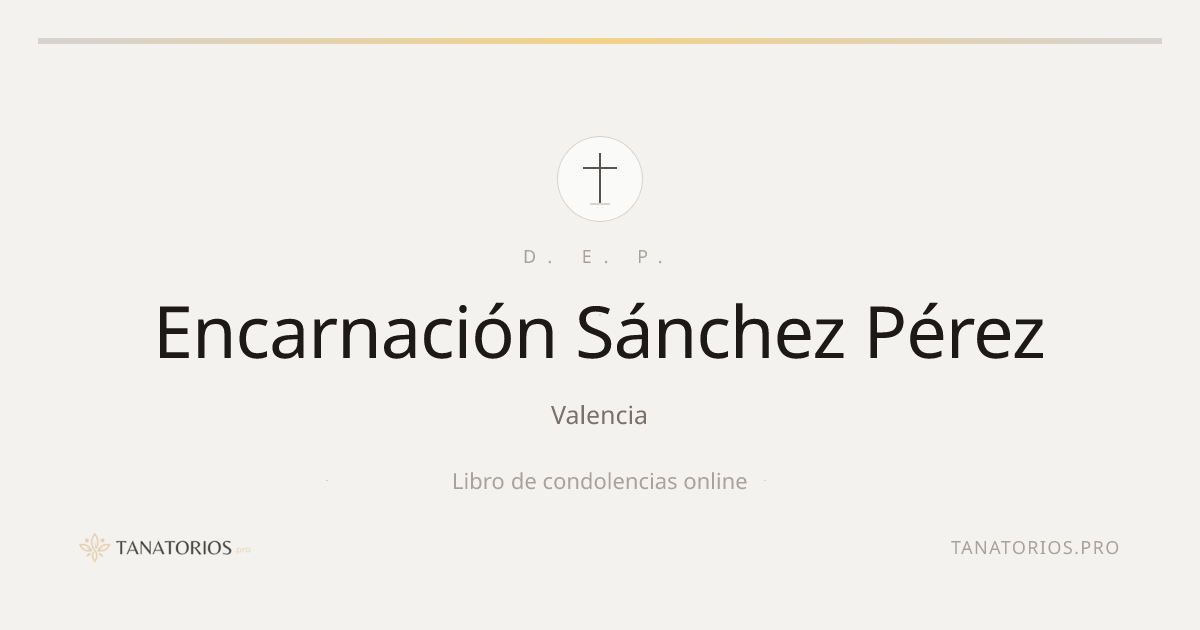 Memorial de Encarnación Sánchez Pérez