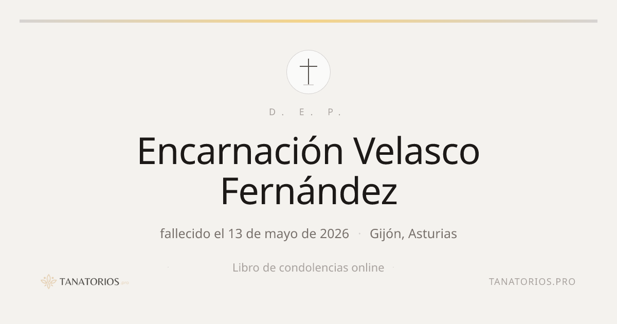 Memorial de Encarnación Velasco Fernández