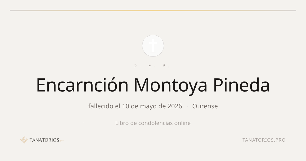 Memorial de Encarnción Montoya Pineda