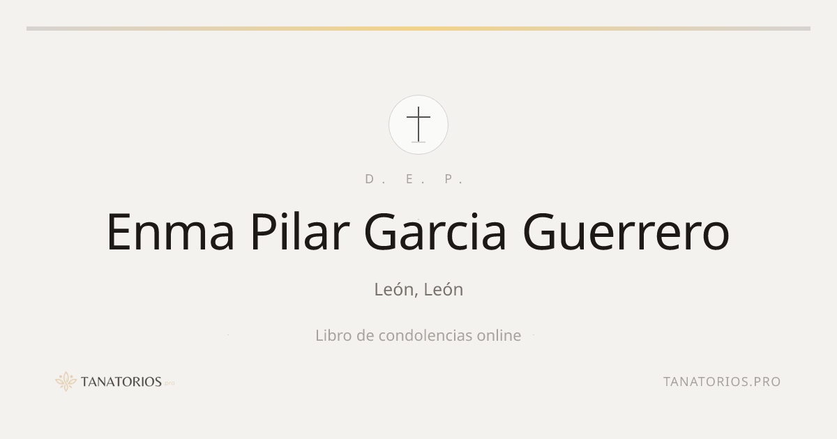 Memorial de Enma Pilar Garcia Guerrero