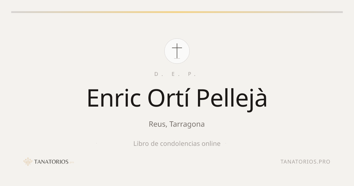 Memorial de Enric Ortí Pellejà