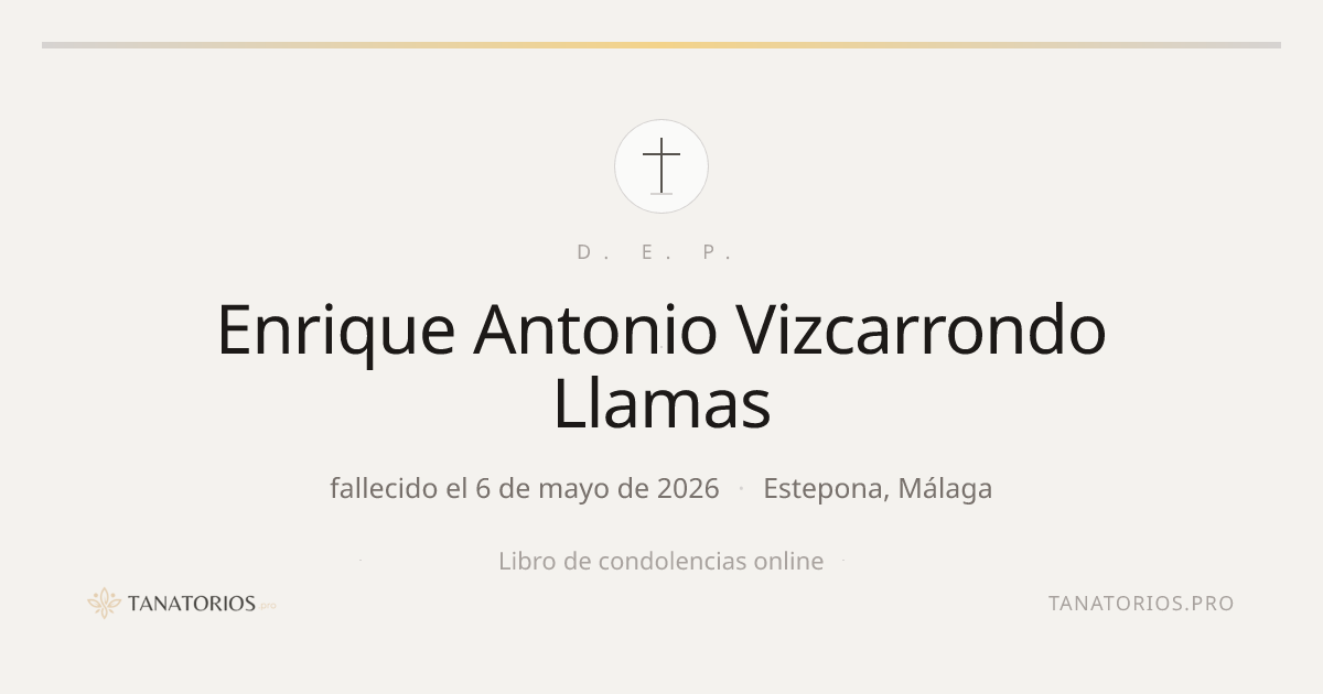 Memorial de Enrique Antonio Vizcarrondo Llamas