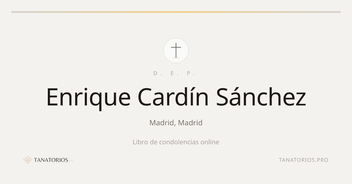 Memorial de Enrique Cardín Sánchez