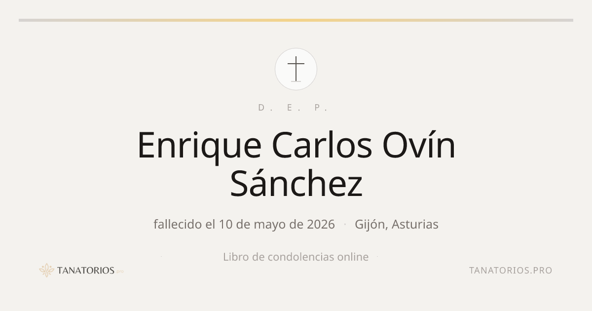 Memorial de Enrique Carlos Ovín Sánchez