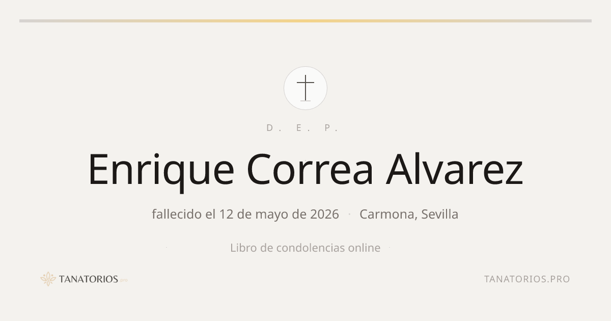 Memorial de Enrique Correa Alvarez