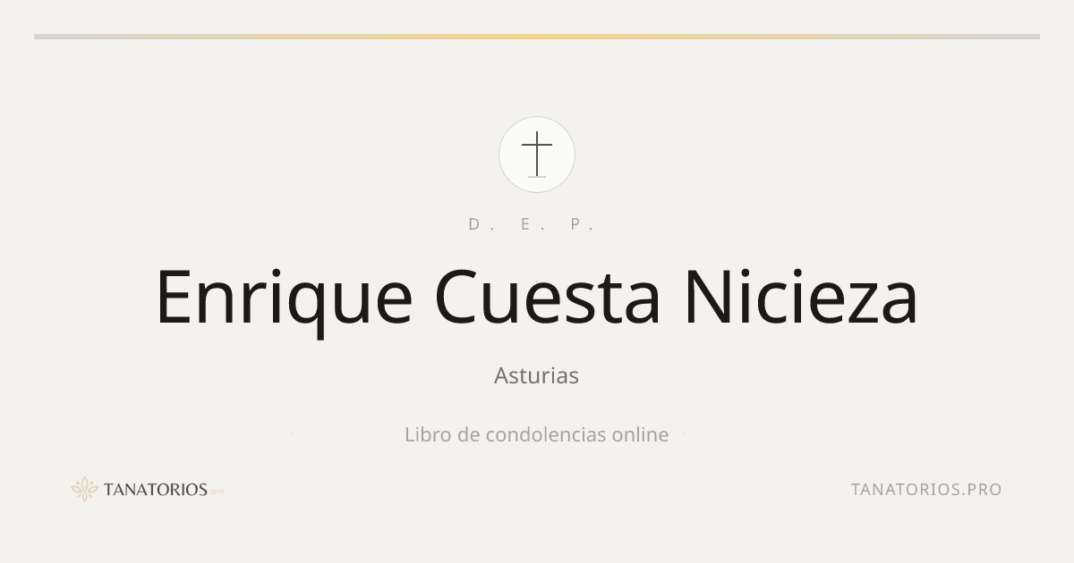 Memorial de Enrique Cuesta Nicieza