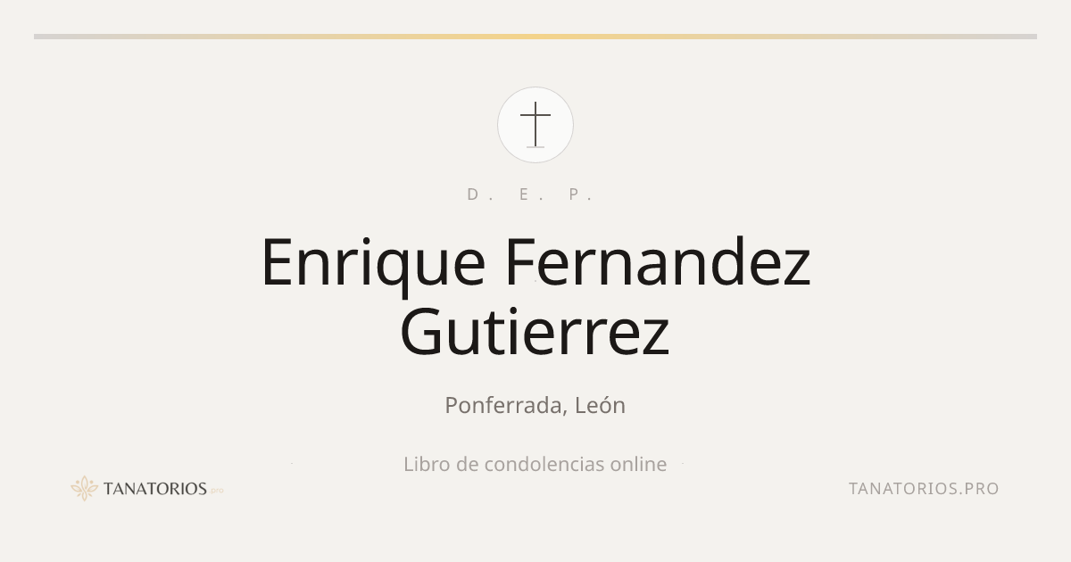 Memorial de Enrique Fernandez Gutierrez
