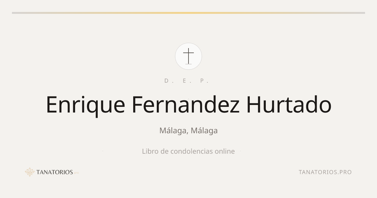 Memorial de Enrique Fernandez Hurtado