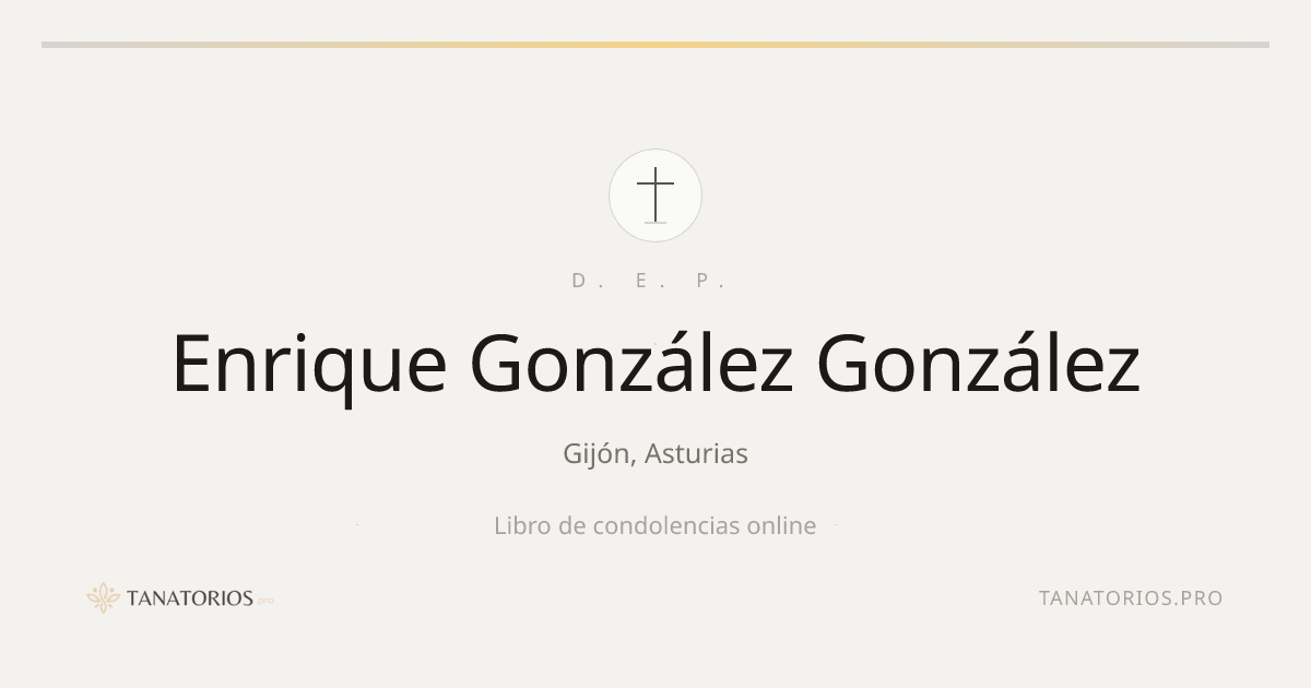 Memorial de Enrique González González