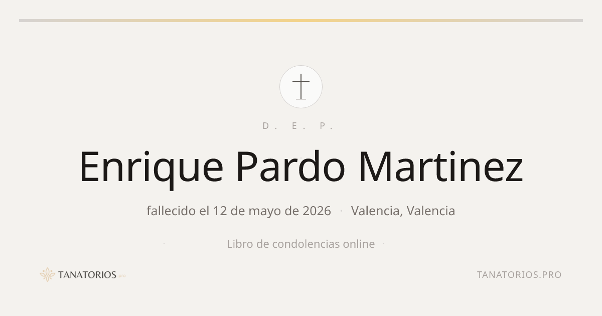 Memorial de Enrique Pardo Martinez