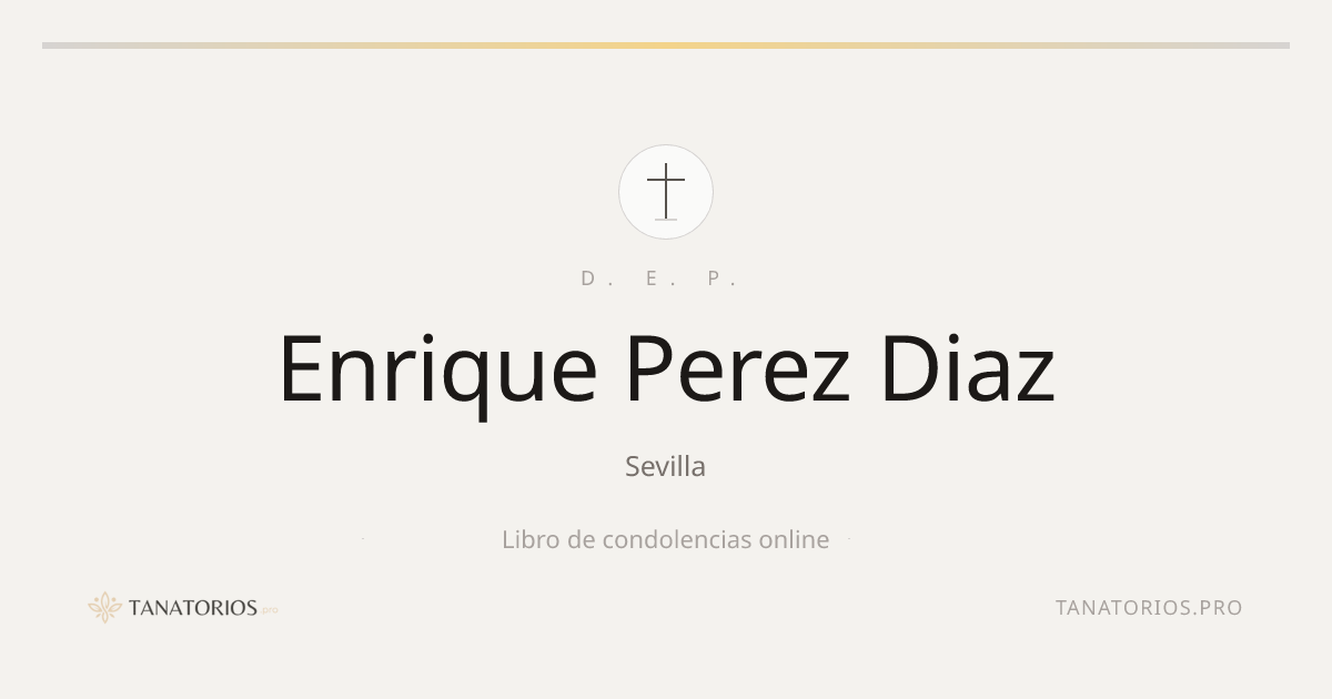 Memorial de Enrique Perez Diaz