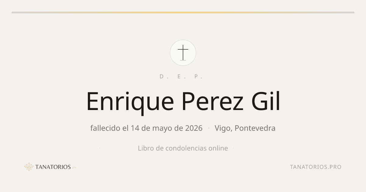 Memorial de Enrique Perez Gil