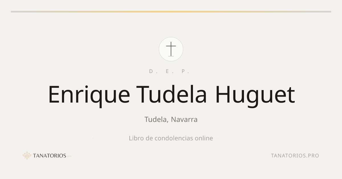 Memorial de Enrique Tudela Huguet