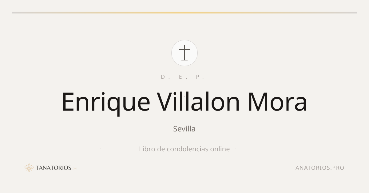 Memorial de Enrique Villalon Mora