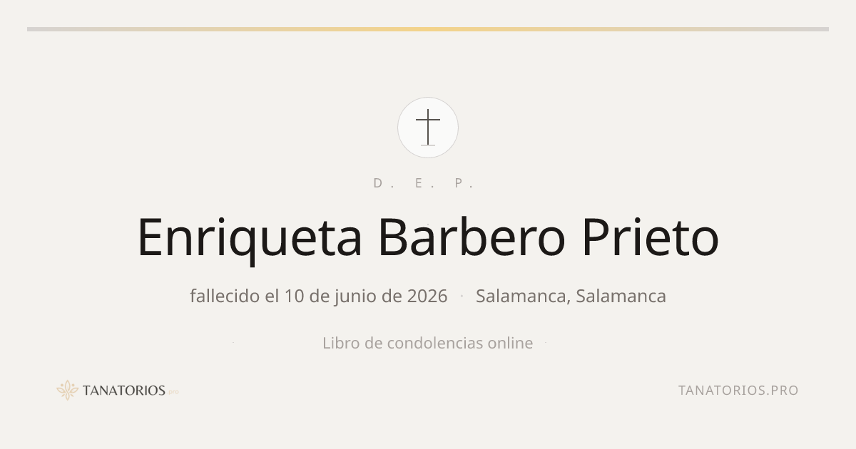 Memorial de Enriqueta Barbero Prieto