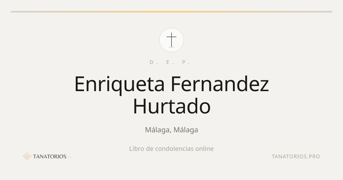Memorial de Enriqueta Fernandez Hurtado