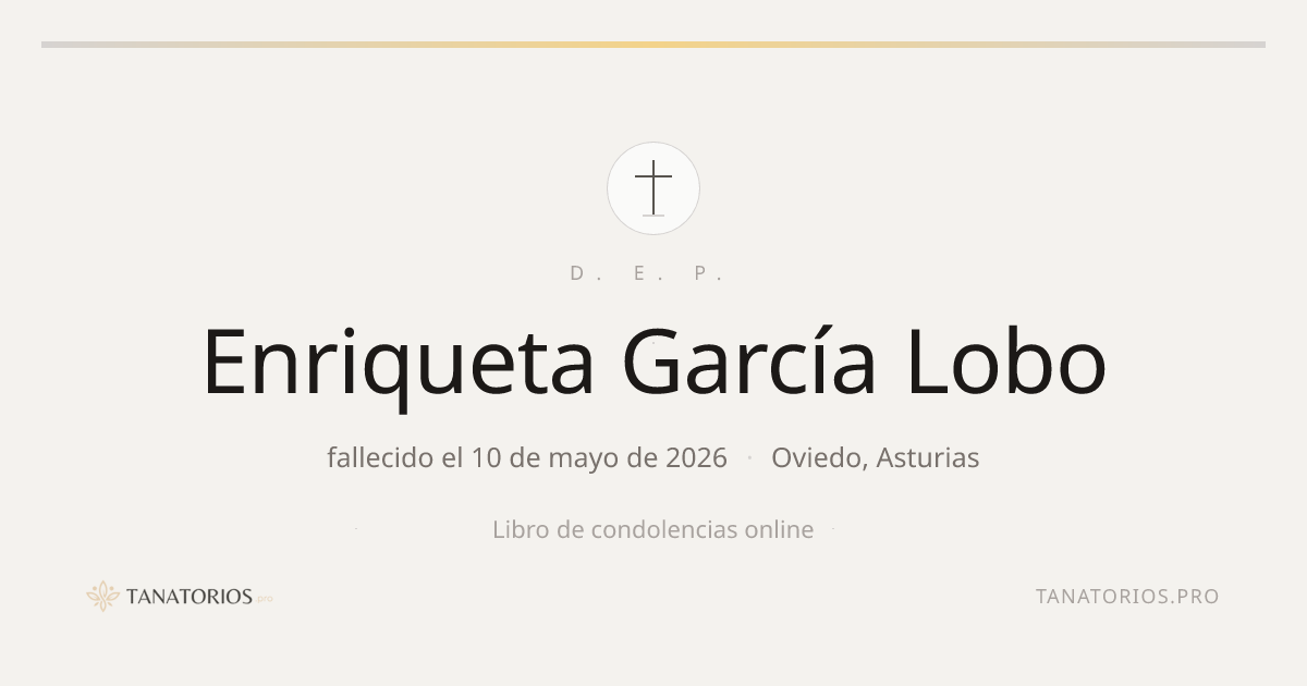 Memorial de Enriqueta García Lobo