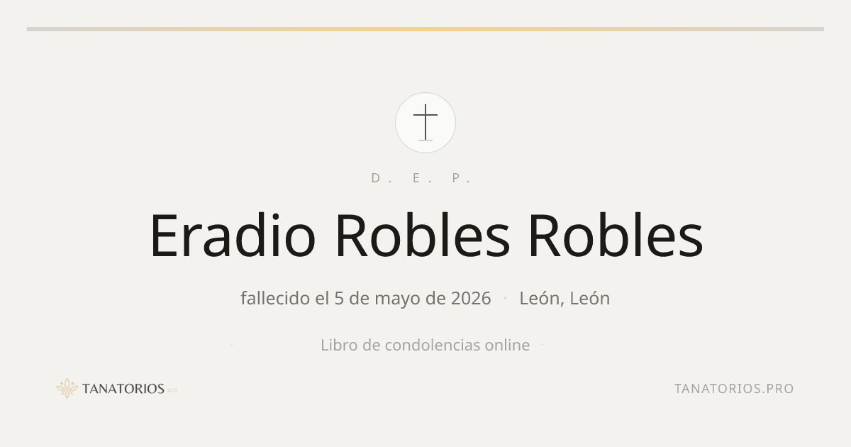 Memorial de Eradio Robles Robles