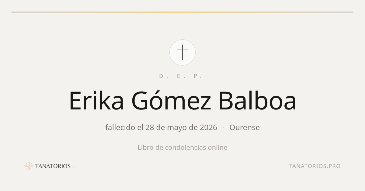 Memorial de Erika Gómez Balboa
