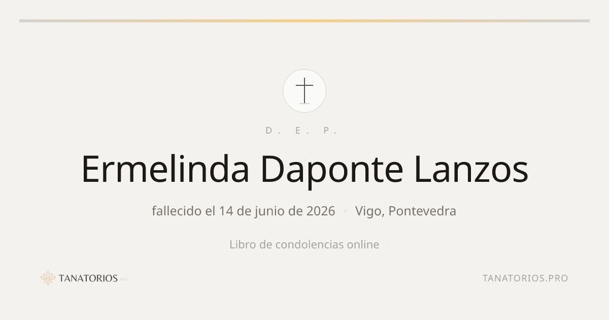 Memorial de Ermelinda Daponte Lanzos
