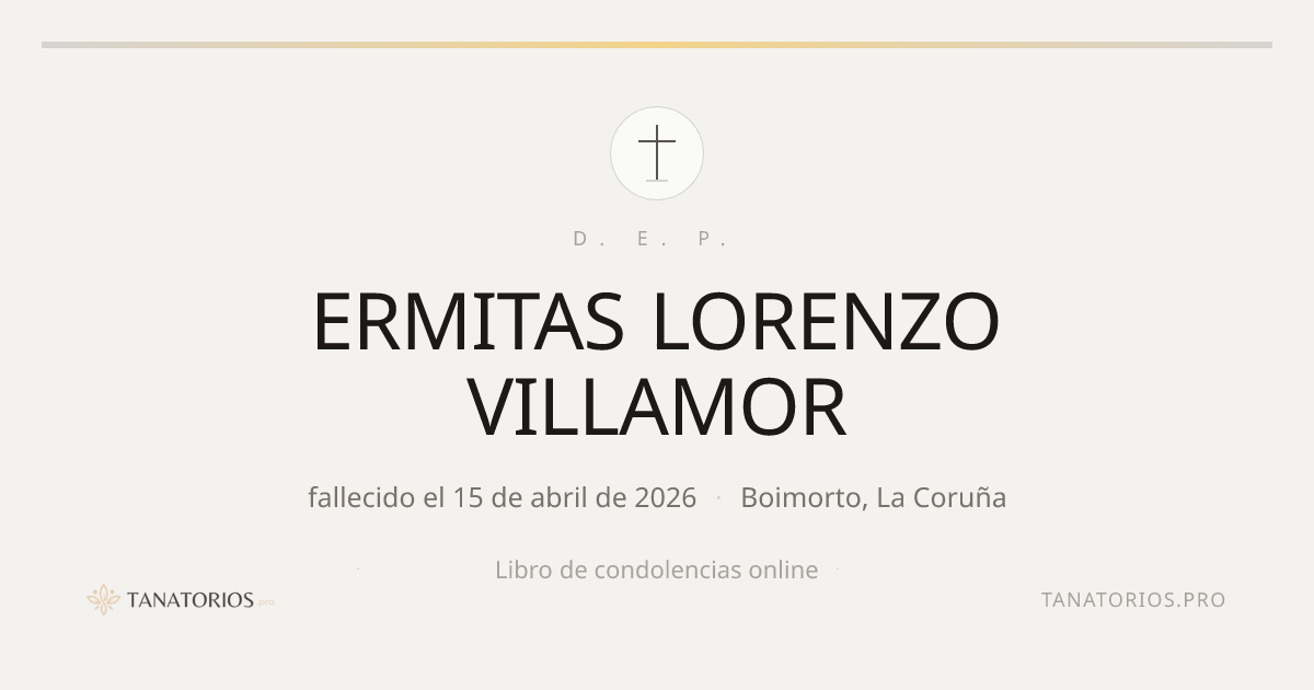 Memorial de ERMITAS LORENZO VILLAMOR