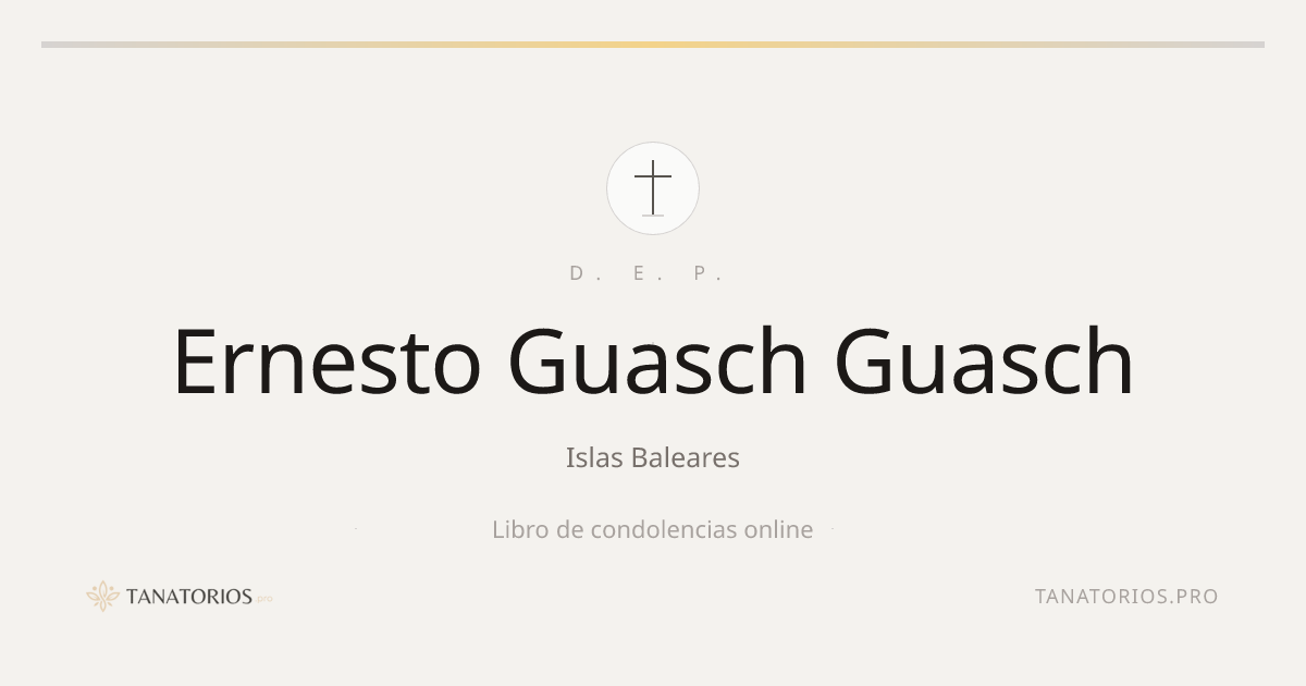 Memorial de Ernesto Guasch Guasch