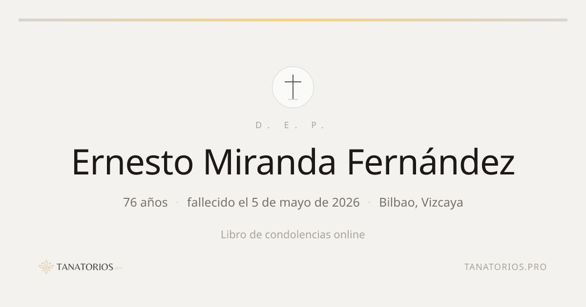 Memorial de Ernesto Miranda Fernández