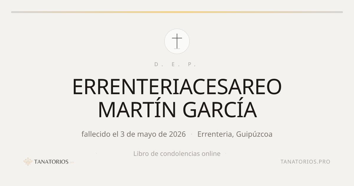 Memorial de ERRENTERIACESAREO MARTÍN GARCÍA