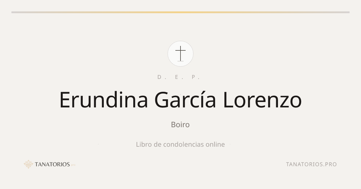 Memorial de Erundina García Lorenzo