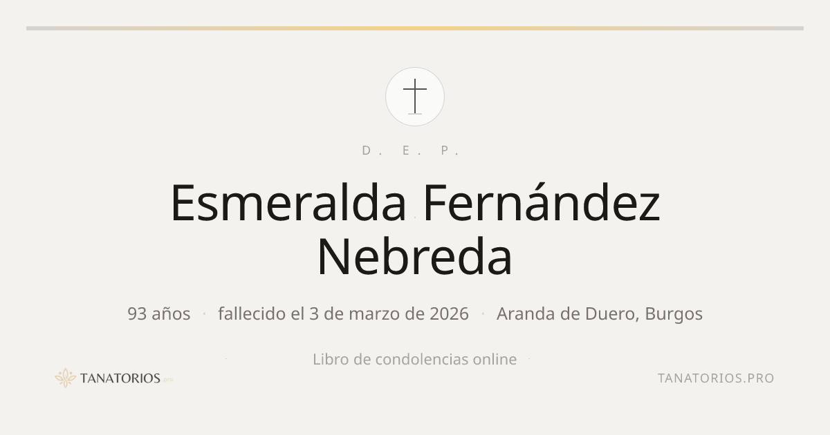 Memorial de Esmeralda Fernández Nebreda