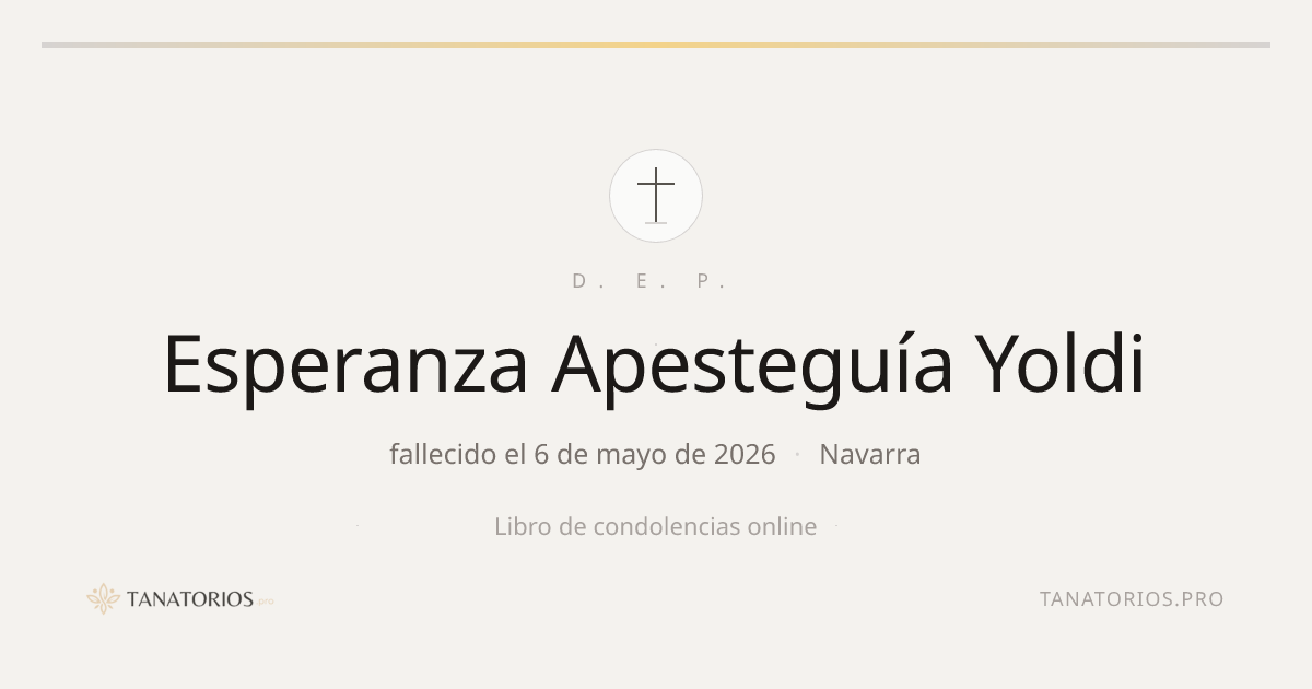 Memorial de Esperanza Apesteguía Yoldi