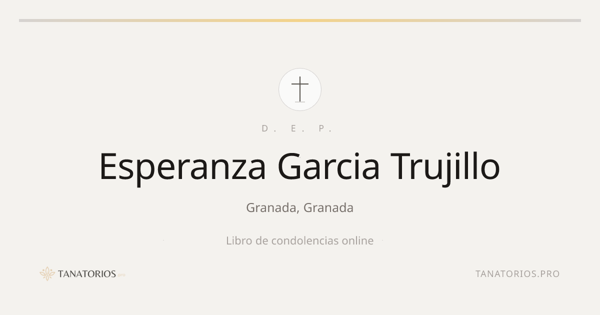 Memorial de Esperanza Garcia Trujillo