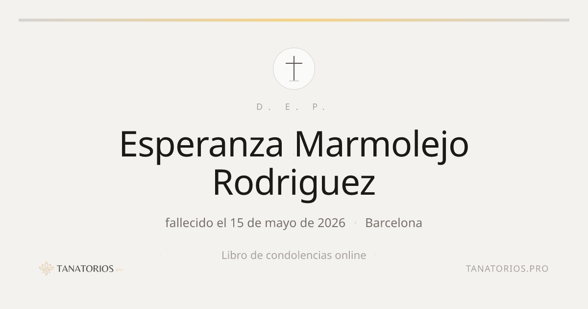 Memorial de Esperanza Marmolejo Rodriguez