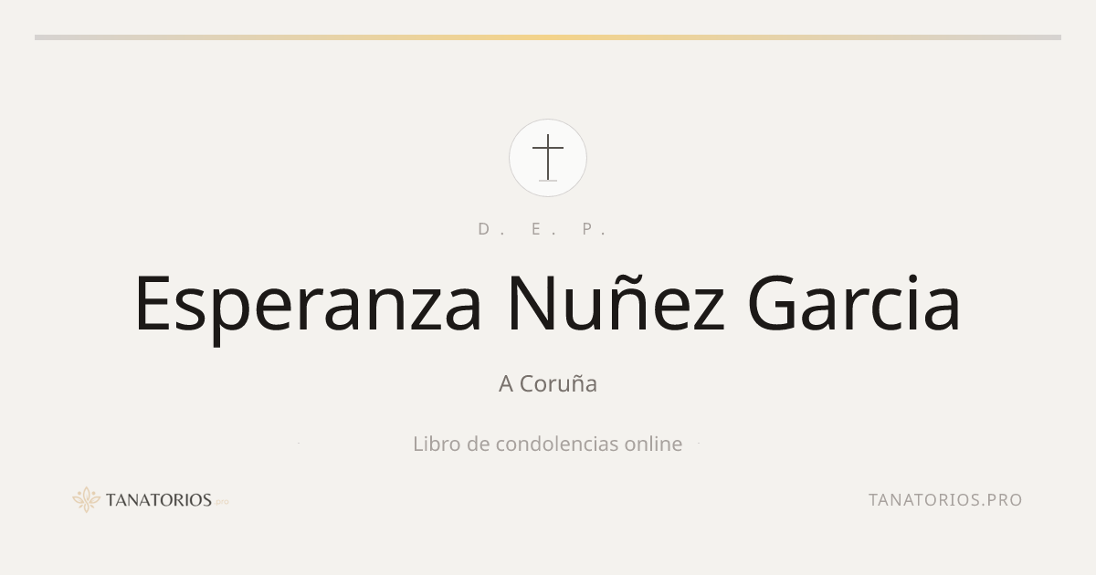 Memorial de Esperanza Nuñez Garcia