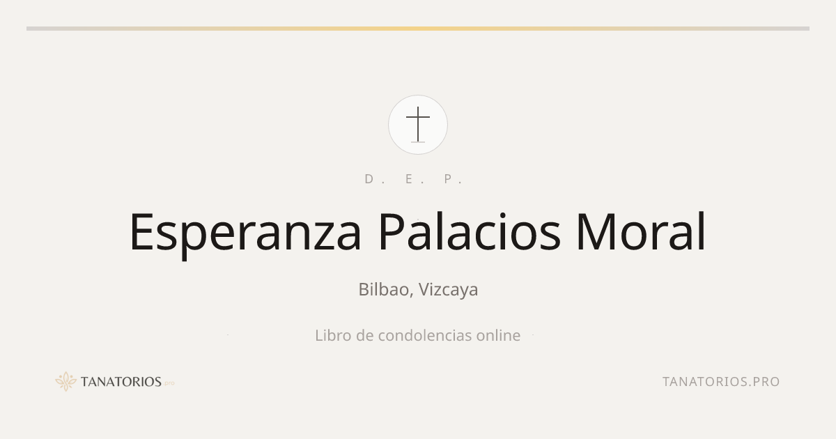 Memorial de Esperanza Palacios Moral