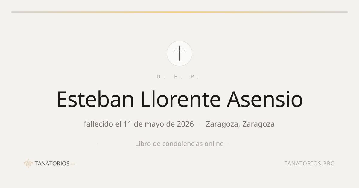 Memorial de Esteban Llorente Asensio