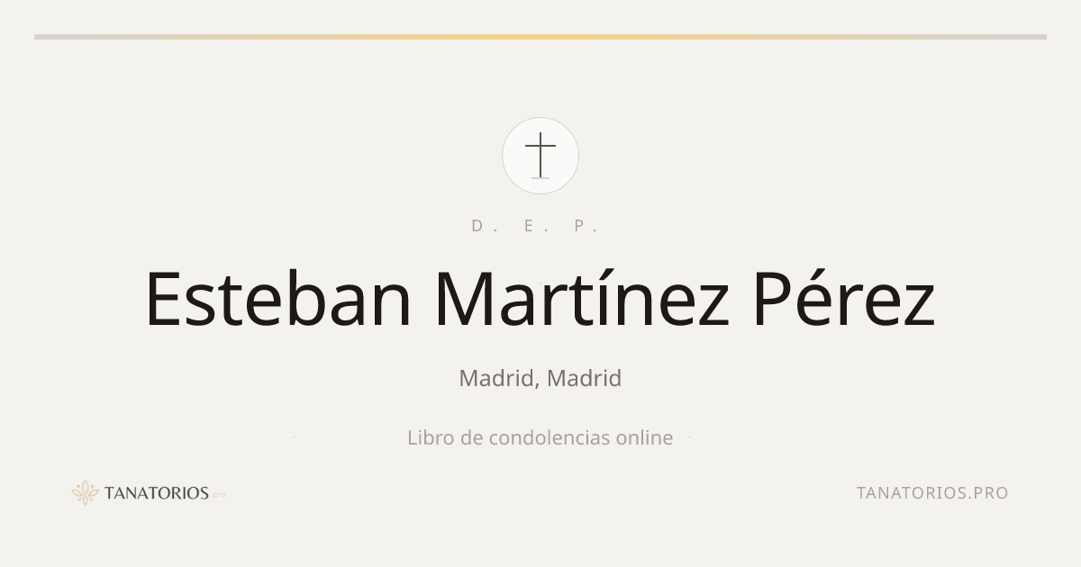 Memorial de Esteban Martínez Pérez