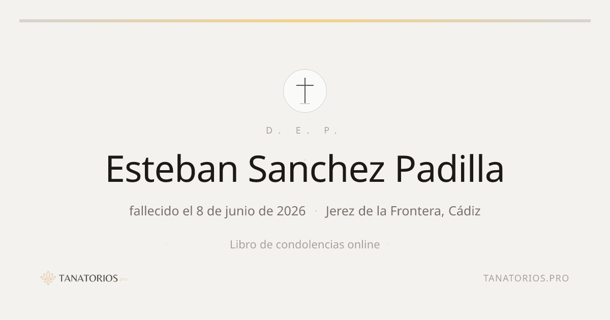 Memorial de Esteban Sanchez Padilla