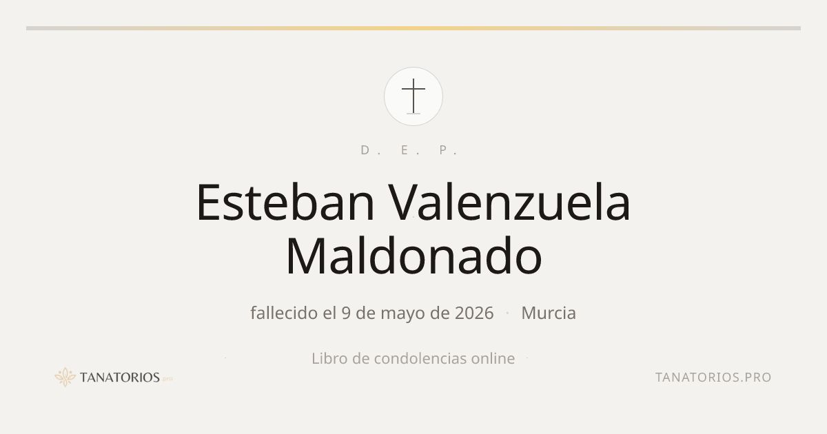 Memorial de Esteban Valenzuela Maldonado