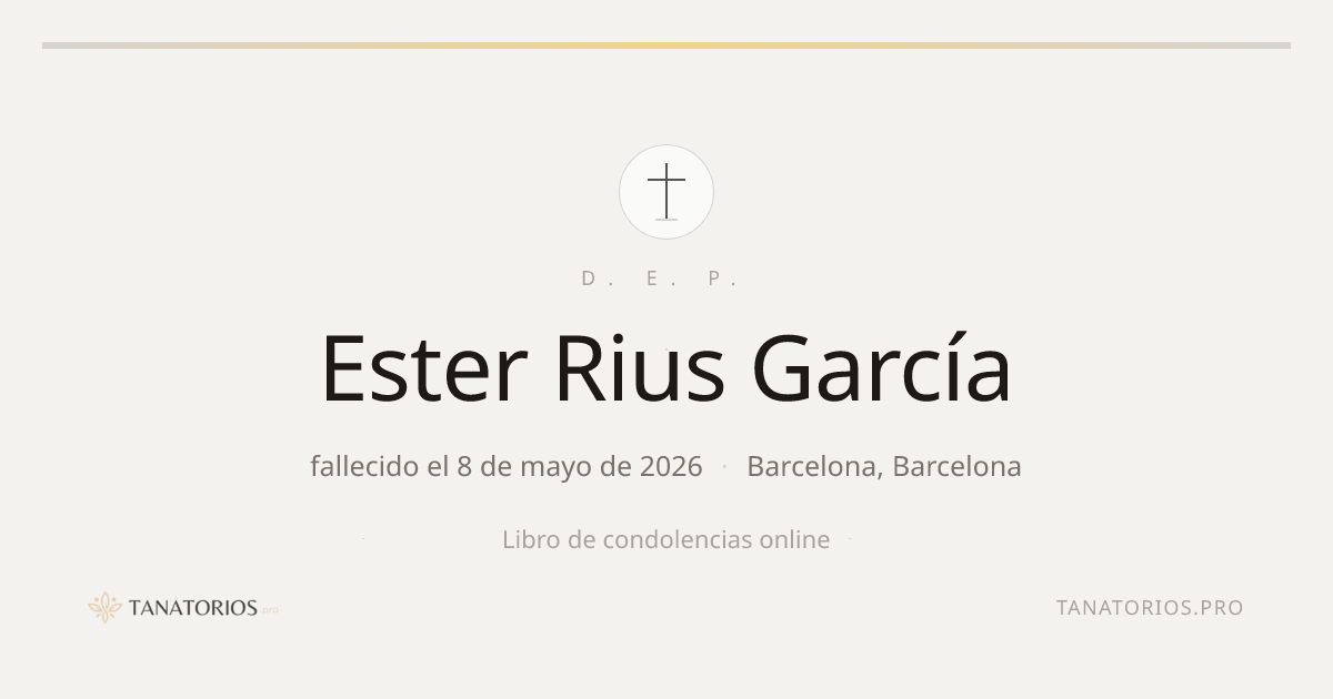 Memorial de Ester Rius García