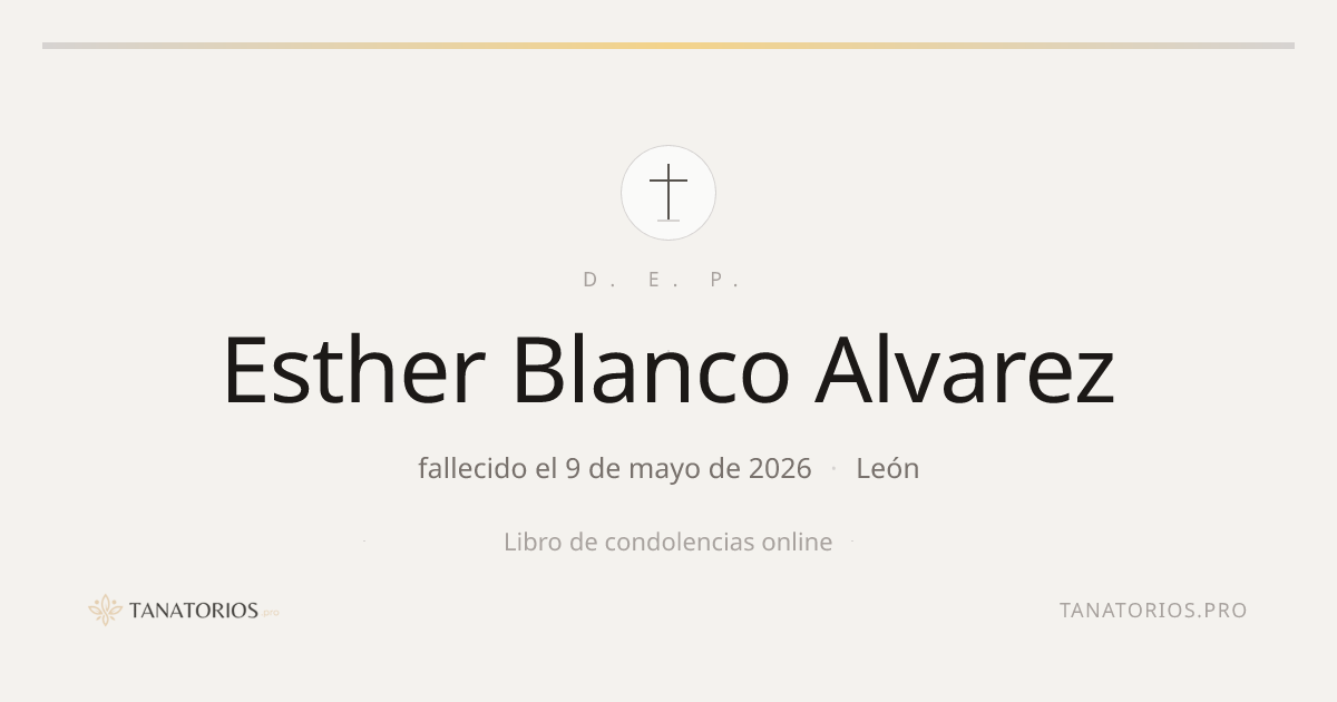 Memorial de Esther Blanco Alvarez