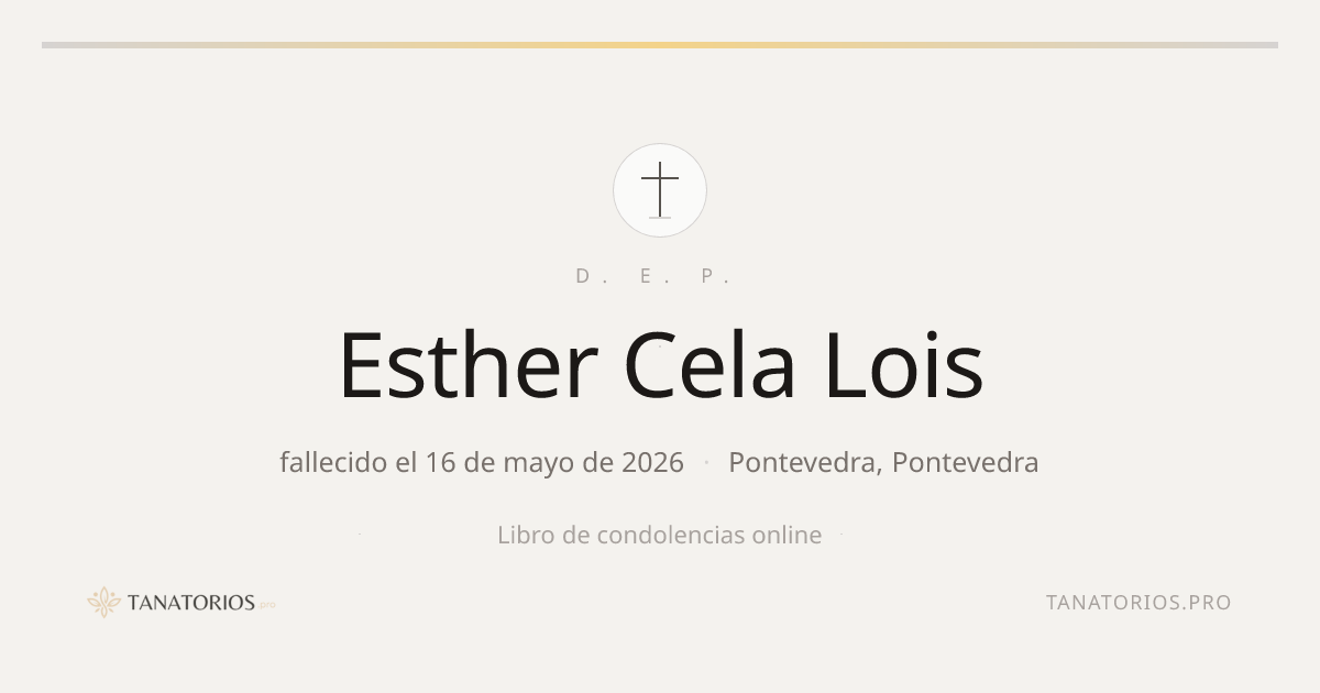 Memorial de Esther Cela Lois