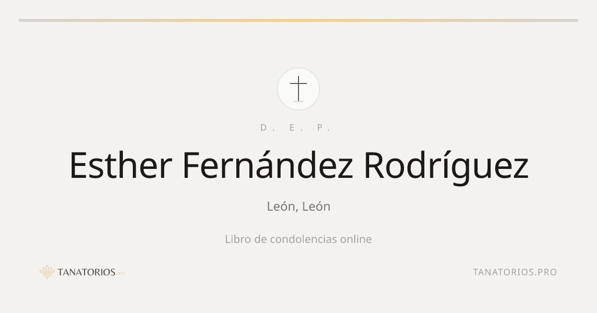 Memorial de Esther Fernández Rodríguez