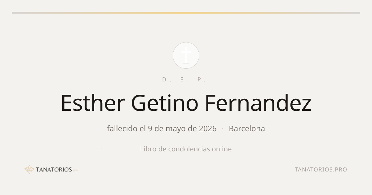 Memorial de Esther Getino Fernandez