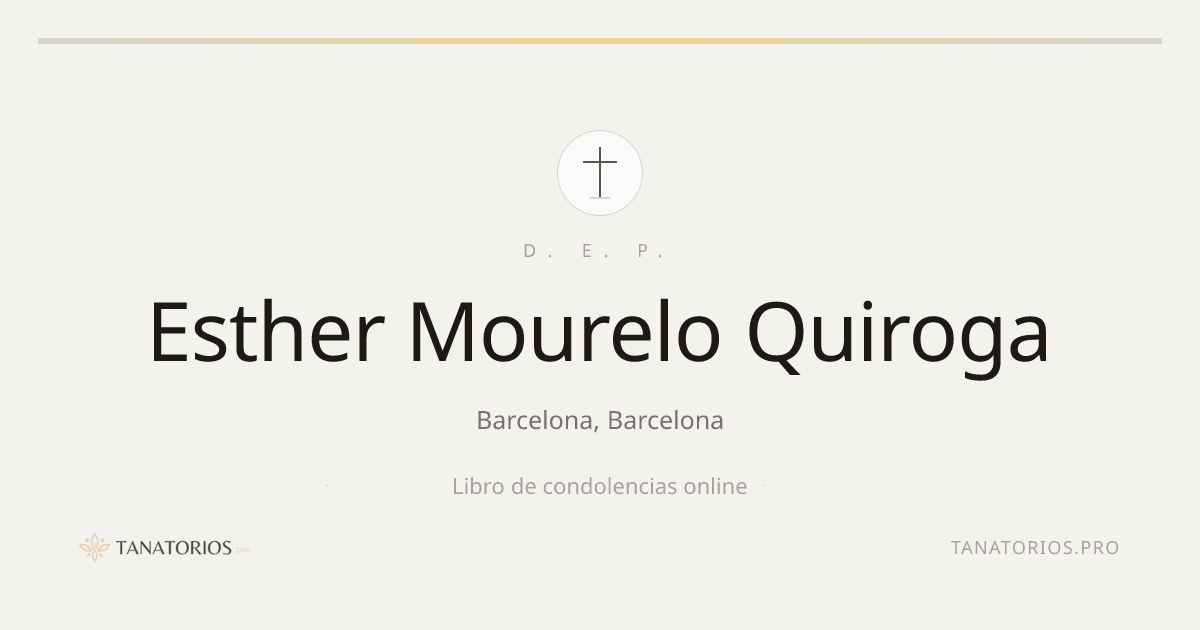Memorial de Esther Mourelo Quiroga