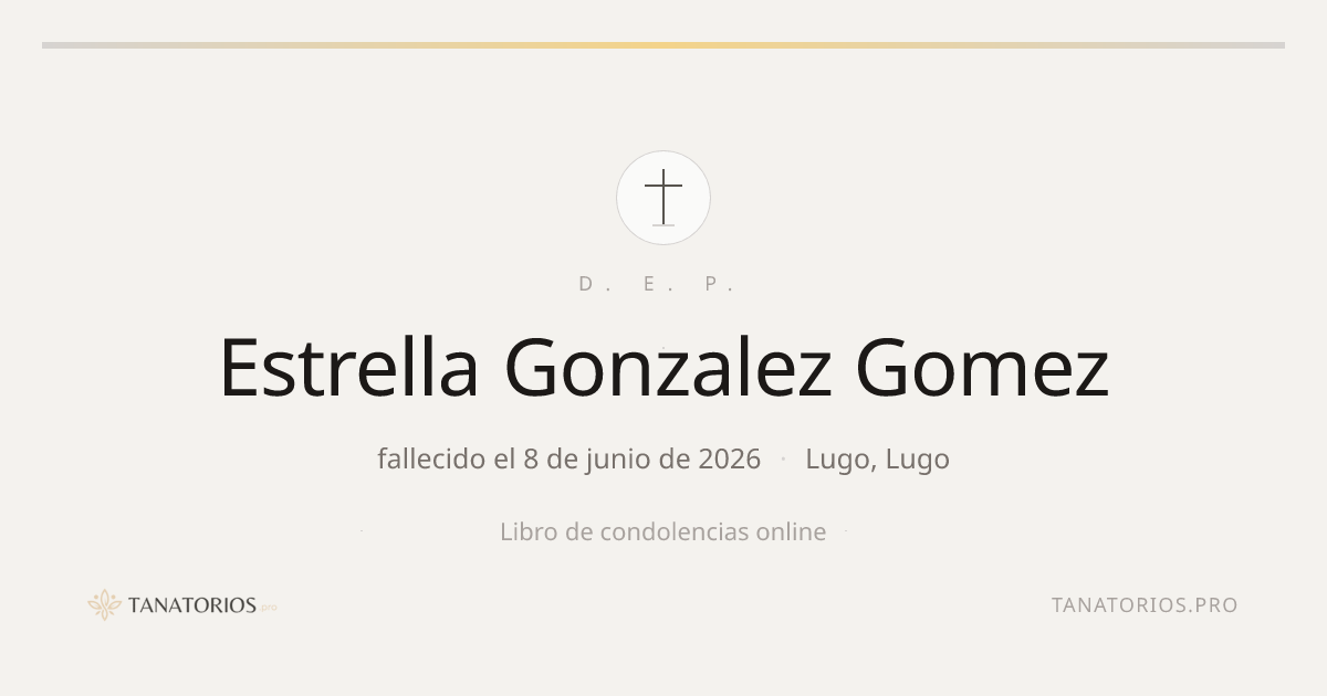 Memorial de Estrella Gonzalez Gomez